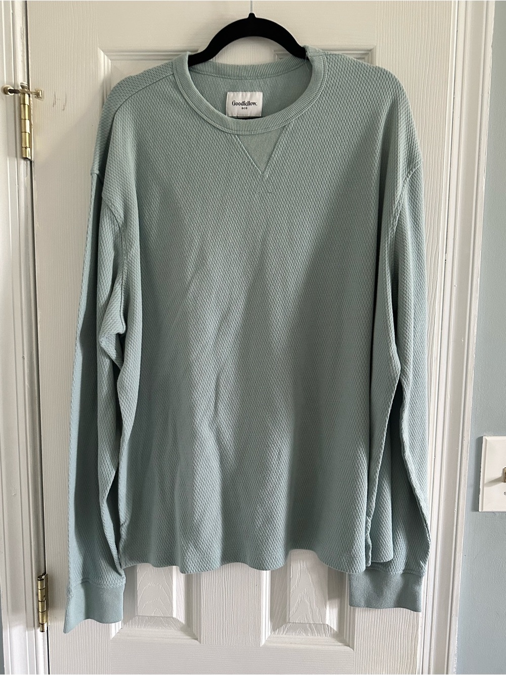 Goodfellow & Co Sage Green Crewneck Waffle Knit Sweater